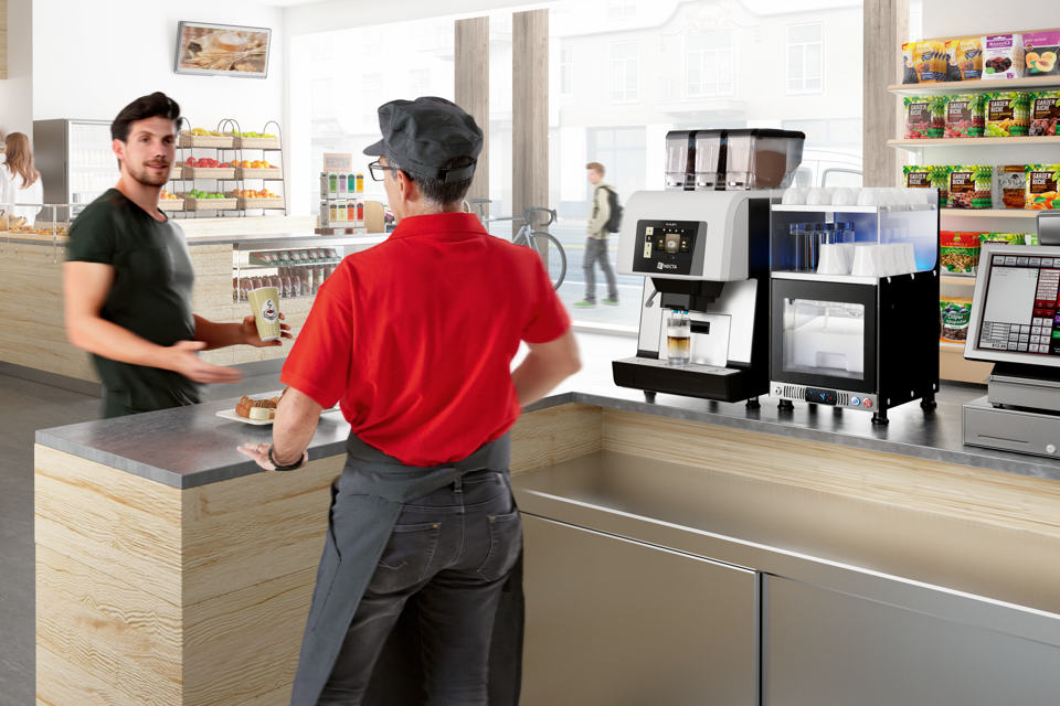 cafeteria horeca en un negocio